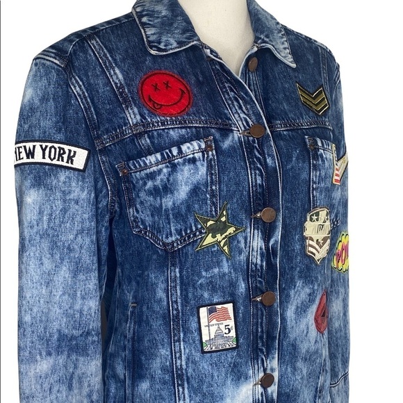 William Rast Founded by Justin Timberlake and Trace Ayala Denim Patches Jacket - Picture 8 of 12